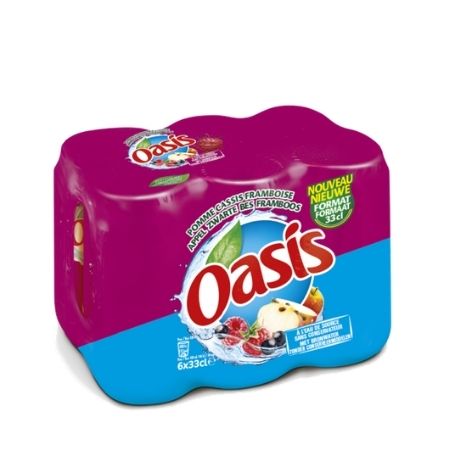 Oasis Appel Cassis Framboos 33cl (6 stuks)