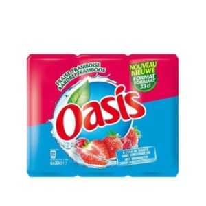Oasis Aardbei Framboos 33cl (6 stuks)