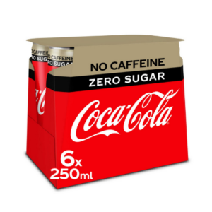 Coca-Cola Zero cafeïnevrij 33cl (6 stuks)