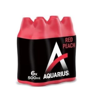 Aquarius Red Peach 50cl (6 stuks)