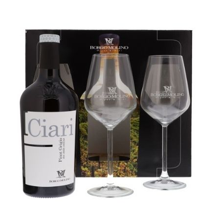 Ciari Pinot Grigio Geschenkverpakking inclusief 2 glazen