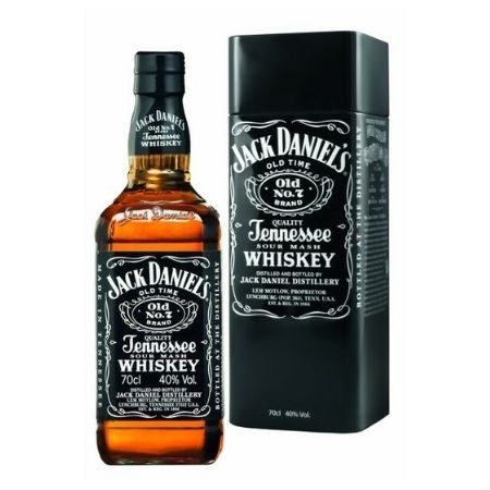 Jack Daniels n°7 Whiskey 70cl met metalen box