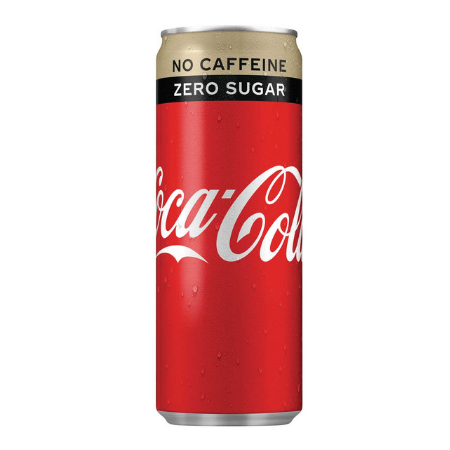 Coca-Cola Zero cafeïnevrij 33cl (24 stuks)