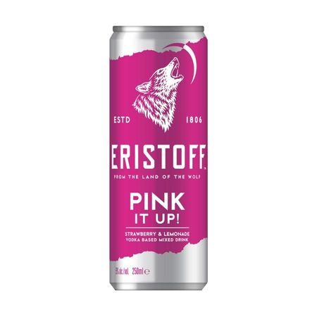 Eristoff Pink it up 25cl (12 stuks)