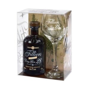 Filliers Dry Gin 28 - 50cl inclusief glas
