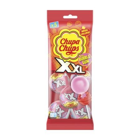 Chupa Chups Bubblegum XXL Straw 145gr (5 stuks)