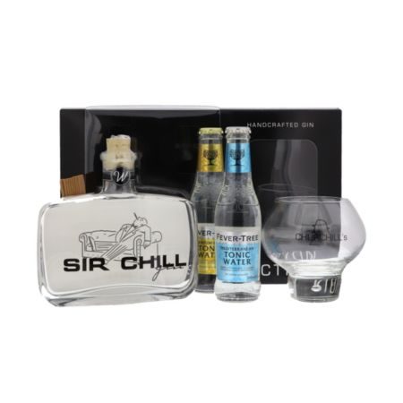 Sir Chill Gin 50cl & Tonic geschenkset inclusief 1 glas