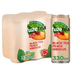 Fuze Tea - Black Tea & Peach 33cl sleek (6 stuks)
