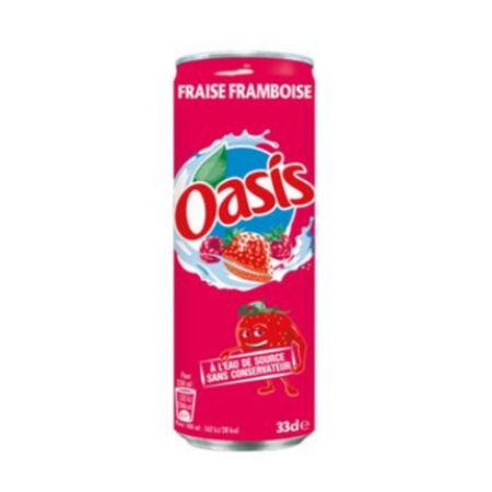 Oasis Aardbei Framboos 33cl (24 stuks)