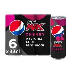 Pepsi Max Cherry 33cl (6 Stuks)