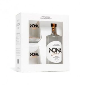 PROMO Nona June Alcoholvrije Gin cadeauverpakking met 2 glazen