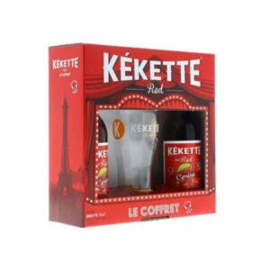 PROMO Koffer Kekette Red keers 2x33cl + glas