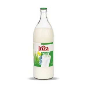 Inza halfvolle melk 1L glas (6 stuks)