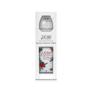 1836 Belgian Organic Winter Gin 70cl + glas