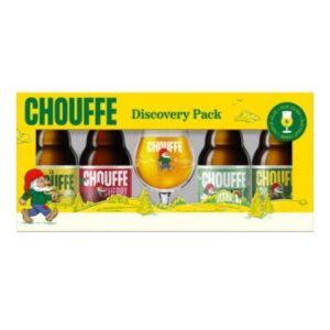 Geschenkset La Chouffe 4x33cl + glas