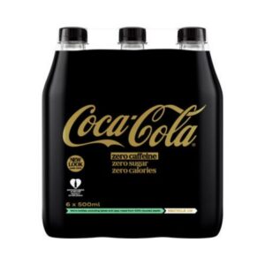 Coca-Cola Zero cafeïnevrij 50cl (24 stuks)