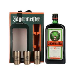 Jagermeister 1L + 3 Metal Cup Shots